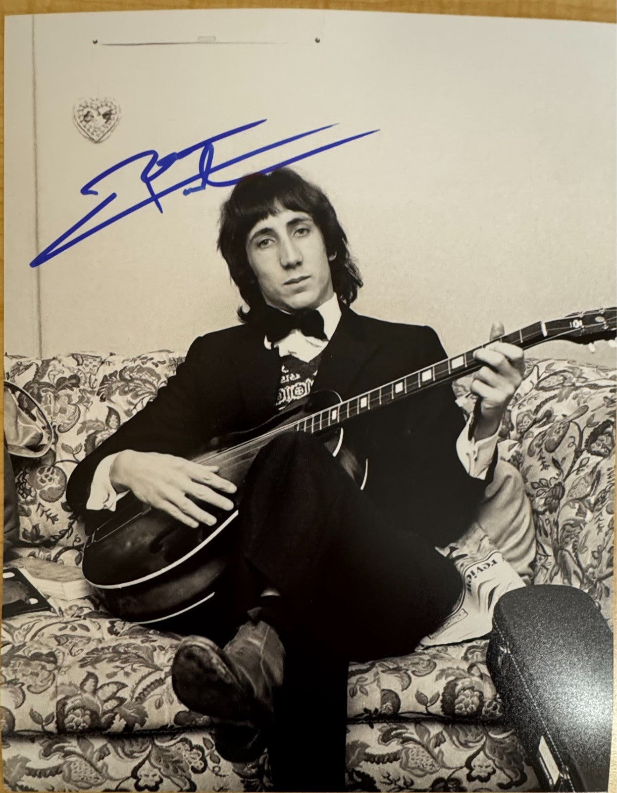 Pete Townshend The Who Signed Autographed Signature 8x10 Matte Photograph COA