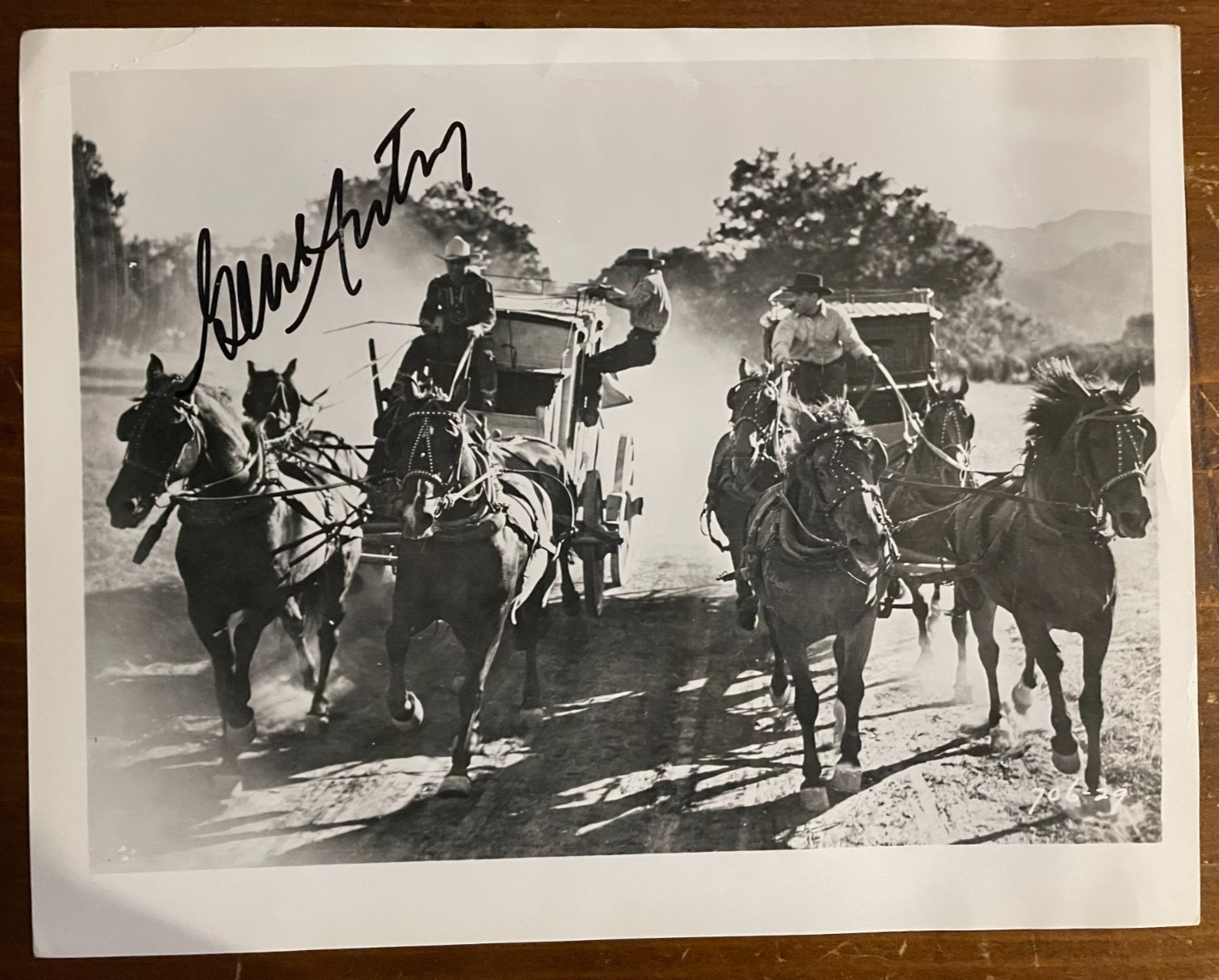 Gene Autry Signed Autograph Signature 8x10 B&W The Last of the Pony Riders Vint