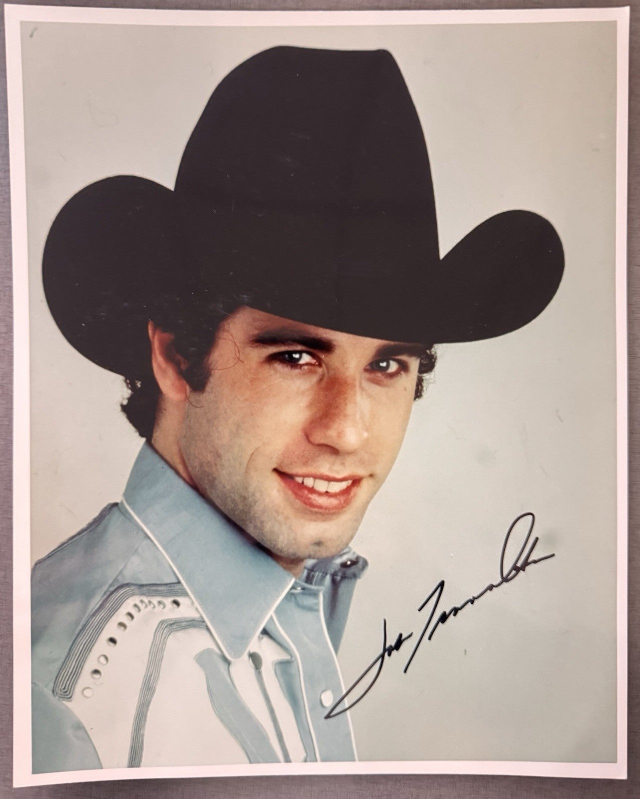 John Travolta Signed Autograph Signature 8x10 Urban Cowboy Photograph RARE