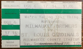 1998 Mark McGwire 65th Homerun Ticket Stub Brewers vs Cardinals County Stadium