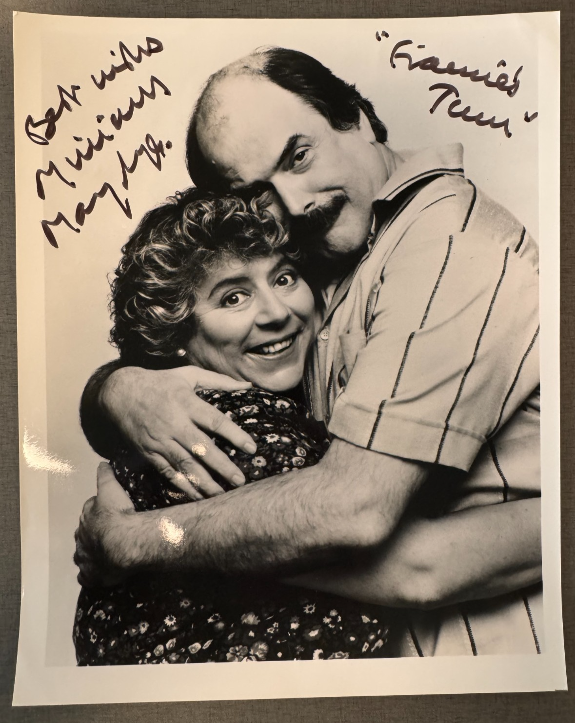 Miriam Margolyes Signed Autograph Signature Vintage 8x10 B&W Glossy Photograph