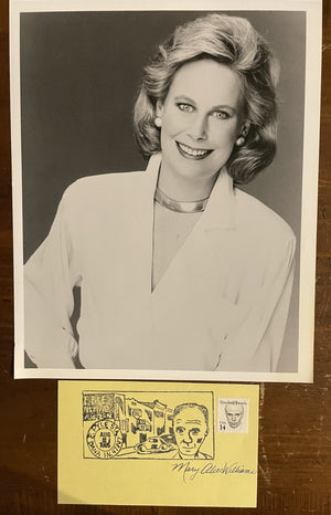 Mary Alice Williams Signed Autograph Signature 1st Day Issue CNN Vice President