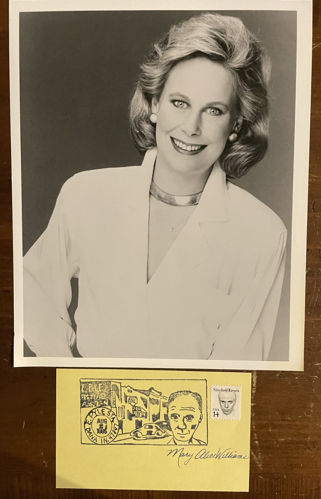 Mary Alice Williams Signed Autograph Signature 1st Day Issue CNN Vice President