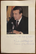 Richard B. Hatfield Signed Autograph Signature 7.25x11 Thick Stock Photo/paper