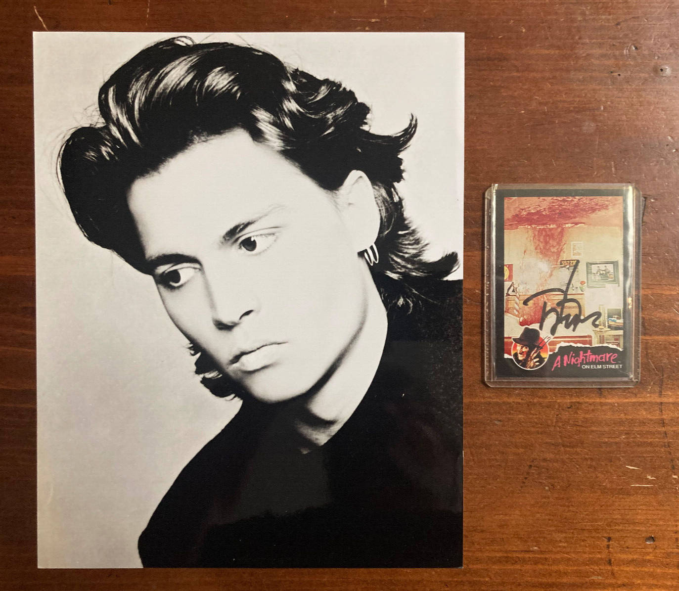 Johnny Depp Signed Autograph Signature Trading Card Nightmare on Elmstreet COA