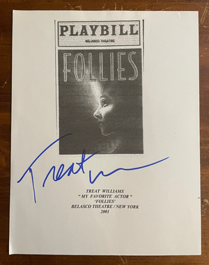 Treat Williams Signed Autograph Signature 8.5x11 Copy Follies Playbill