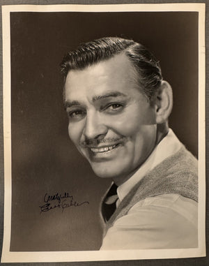 Clark Gable Autograph - Hollywood Legend - Authentic Vintage Rare Signature