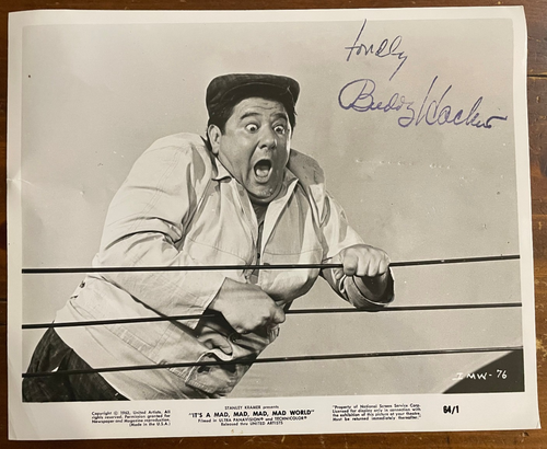 Buddy Hacket Signed Autograph Signature 10x8 It's A Mad Mad Mad Mad World Photo