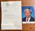 Nelson Mandela Signed Autograph 5x7 Color Glossy Photograph RARE AND LIMITED