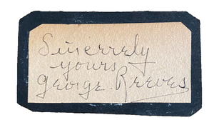 George Reeves Signed Autograph Signature 4.75x1.25 Vintage Cut Paper