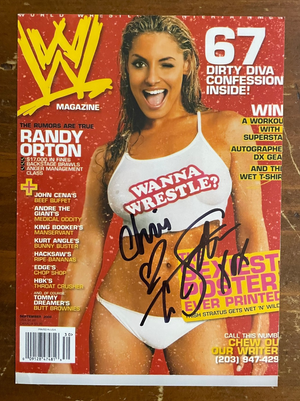 Trish Stratus Signed Autograph Signature 5x7 Color Glossy Photograph WWE