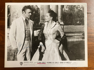 Clark Gable Signed Autograph Signature Vintage 10x8 Band of Angels B&W Glossy
