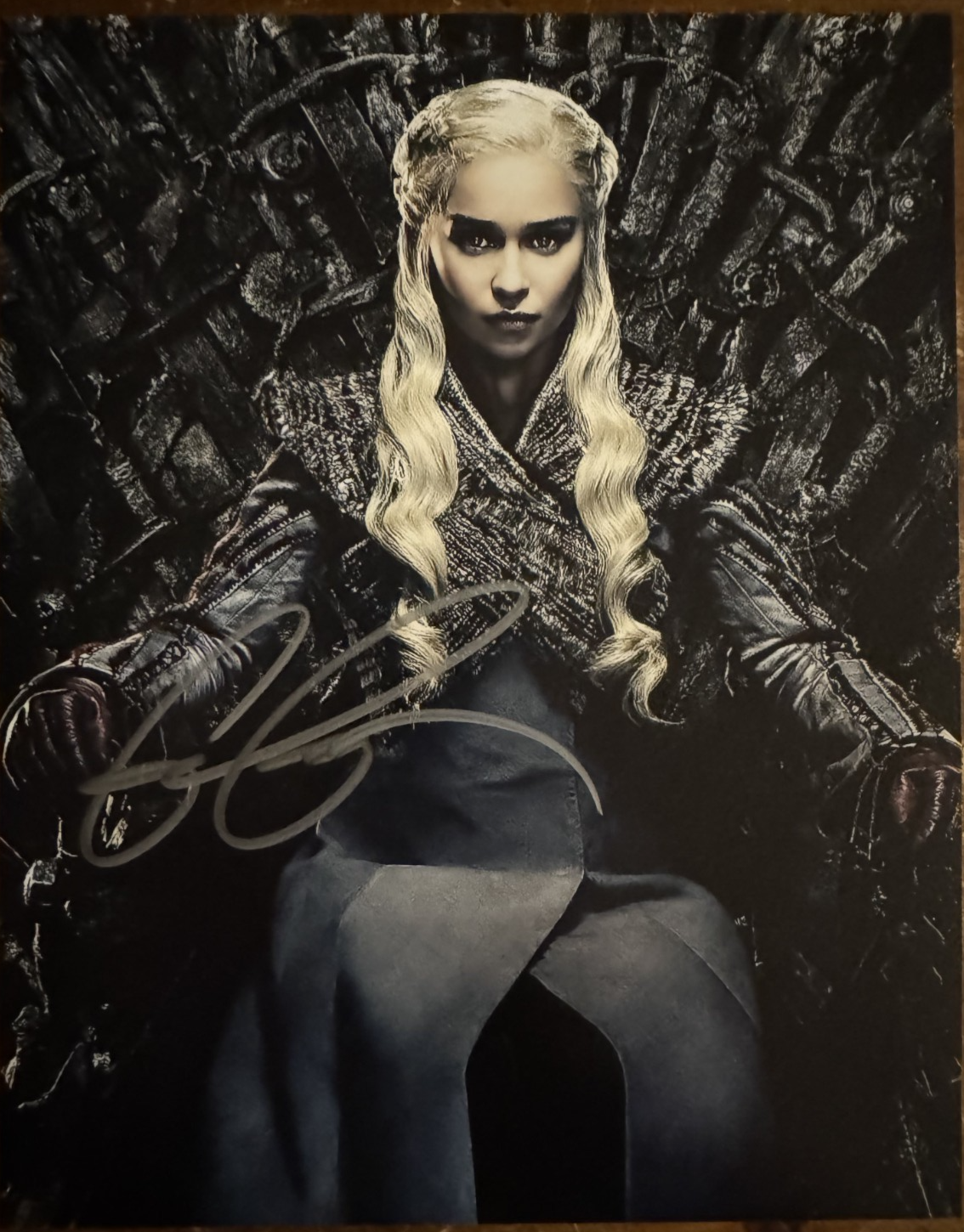 Emilia Clarke Game of Thrones Autographed Signature 8x10 Matte Photograph COA