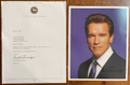 Arnold Schwarzenegger Signed Autograph Signature 8x10 Governor + Official Letter