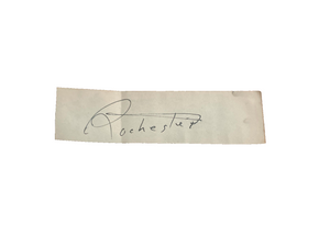 Eddie Rochester Anderson Autograph Signature 3.75 X 1 Vintage cut Jack Benny