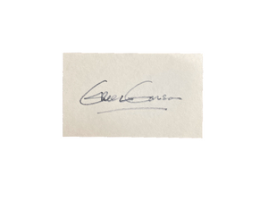 Greer Garson Signed Autograph Signature 3x5 index card Mrs. Miniver