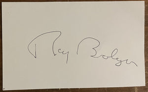 Ray Bolger Signed Autograph Signature Vintage Index Card