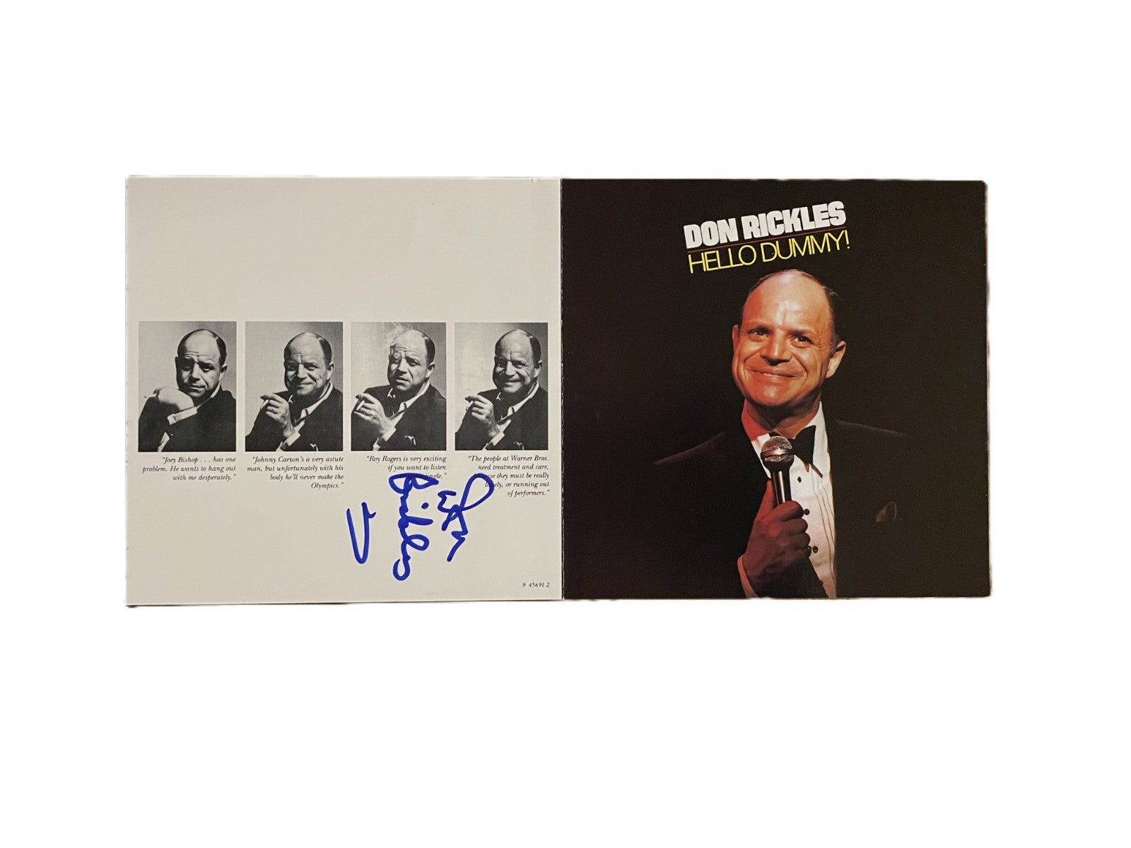 Don Rickles Signed Autograph Signature on Hello Dummy! CD Cover