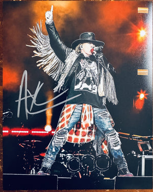 Axl Rose Guns N Roses Signed Autographed Signature 8x10 Matte Photograph COA