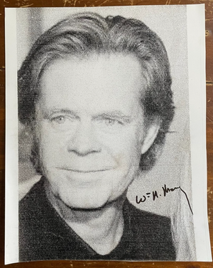 William H Macy Signed Autograph Signature 8x10 B&W Glossy Photograph