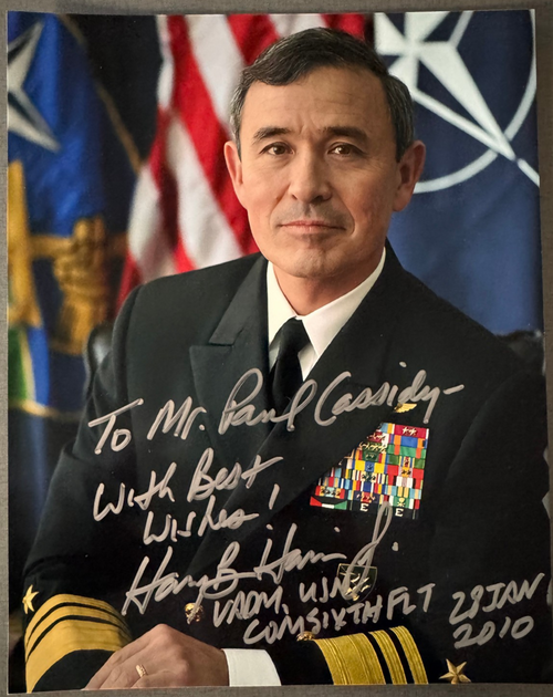 Adm Harry B. Harris Jr Signed 8x10 Photo ?SN Vice Admiral Sixth Fleet