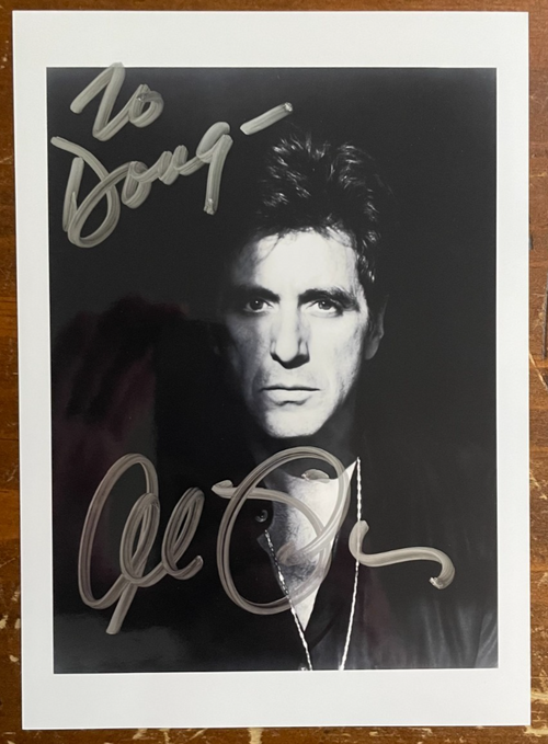 Al Pacino Signed Autograph Signature 4x6 B&W Glossy Photograph