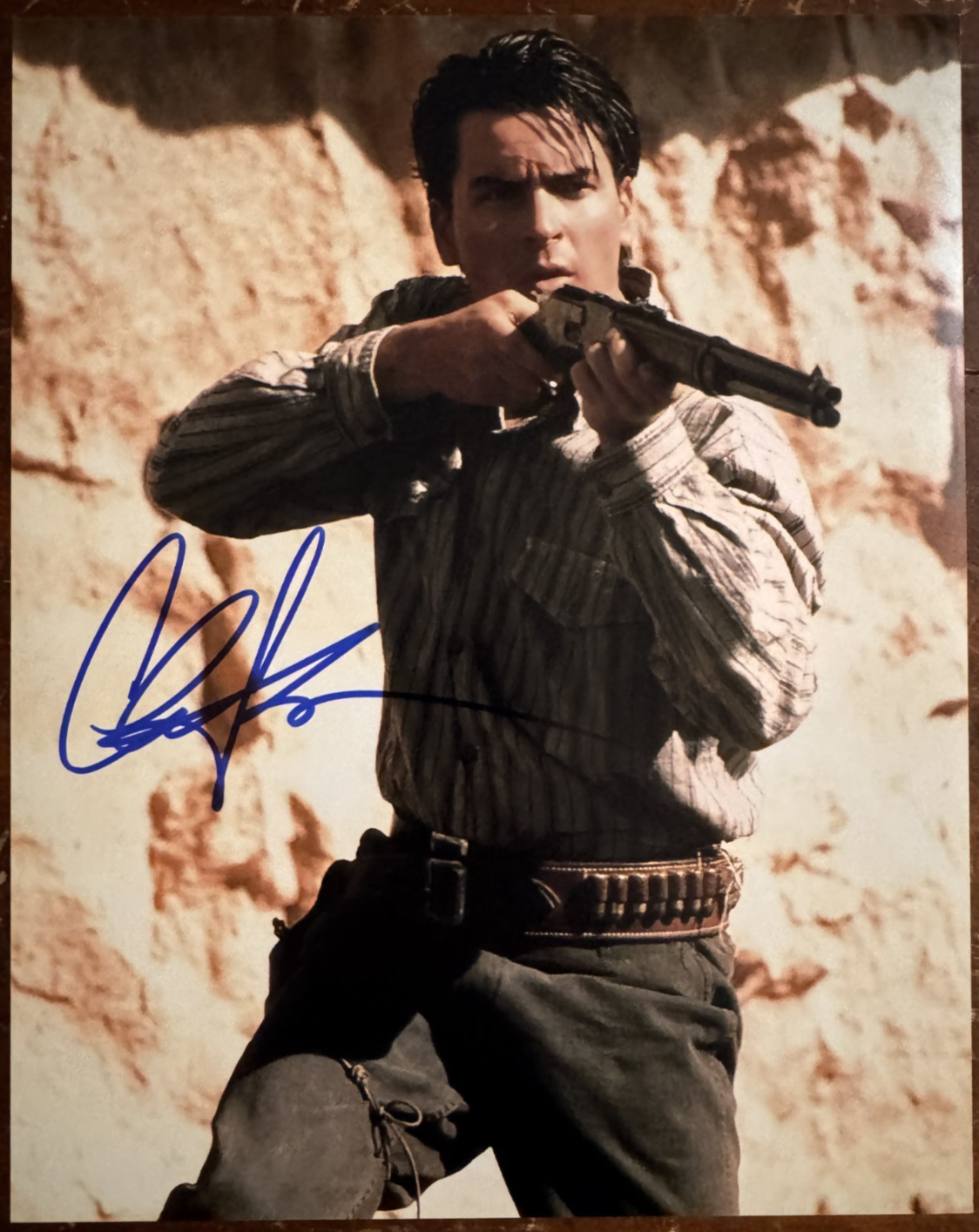 Charlie Sheen Young Guns Signed Autographed Signature 8x10 Matte Photograph COA