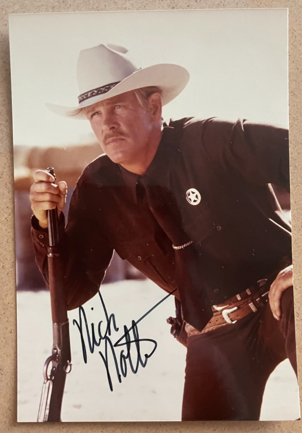 Nick Nolte Signed Autograph Signature 3.5x5 Glossy Photograph