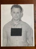 James Earl Ray Autograph signature Sig 8x10 Matte B&W Mugshot signed in Prison
