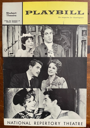 Playbill Page General Seeger Signed by Ann Harding, Paul Stevens, Dolores Sutton