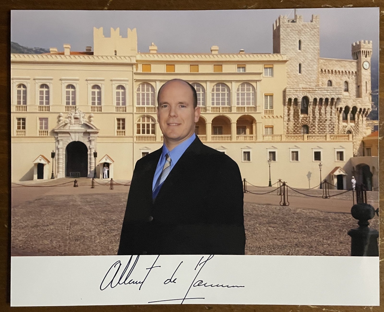 Prince Albert II of Monaco Signed Autograph Signature 7.5x6 Color Glossy Photo