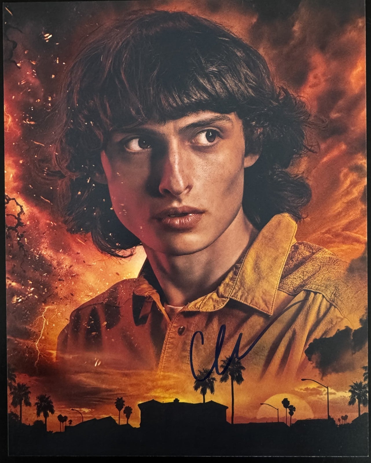 Finn Wolfhard Mike Wheeler Stranger Things Signed Autograph 8x10 Matte Photo COA