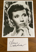 Julia Andrews Signed Autograph Signature 3x5 Index Card Sound of Music Mary Popp