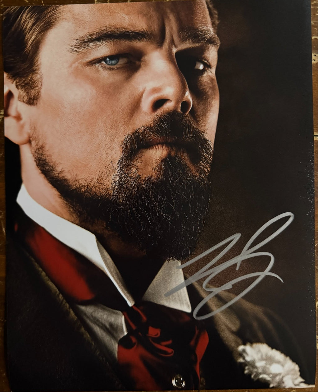 Leonardo DiCaprio Django Unchained Signed Autograph Signature 8x10 Matte COA