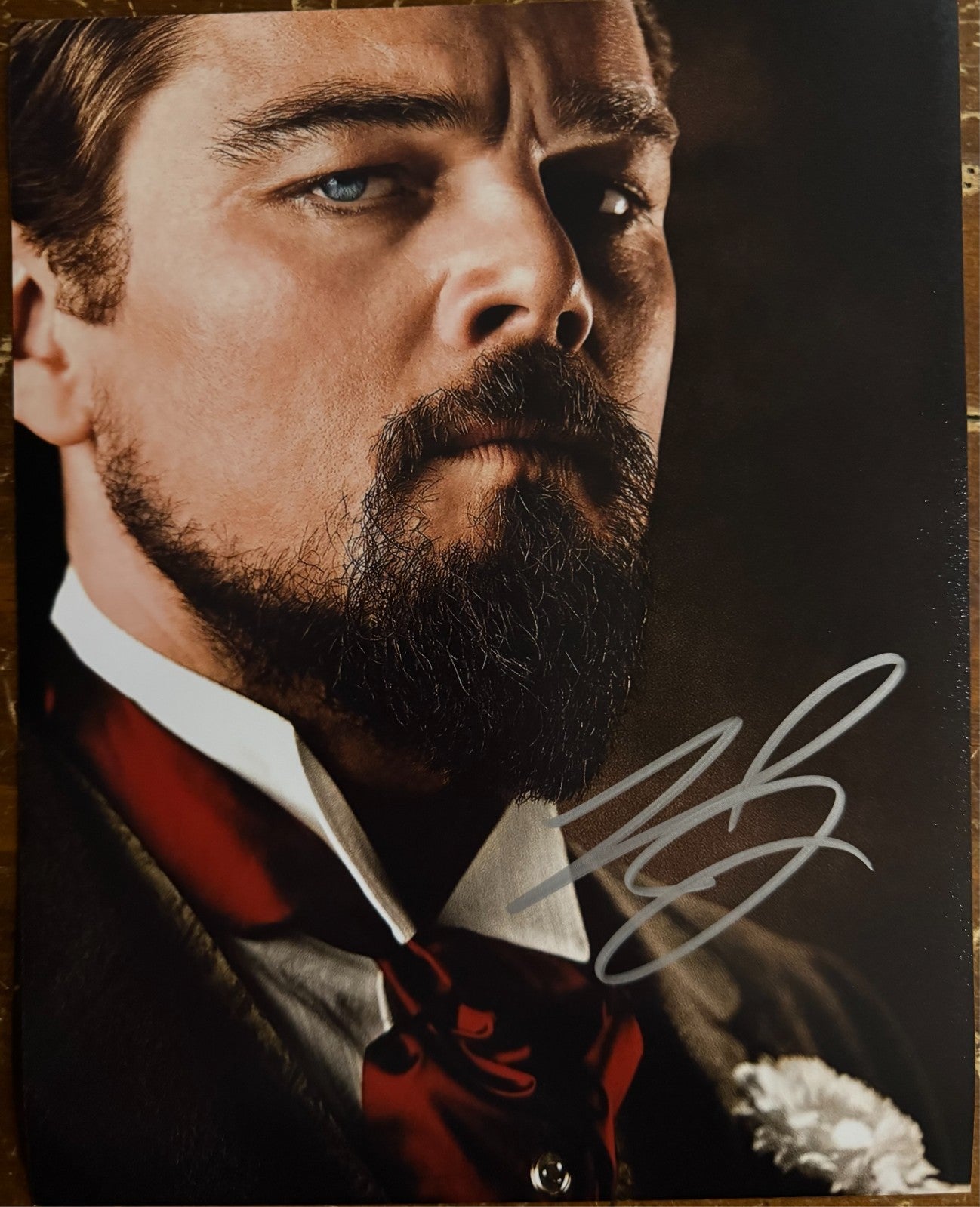 Leonardo DiCaprio Django Unchained Signed Autograph Signature 8x10 Matte COA