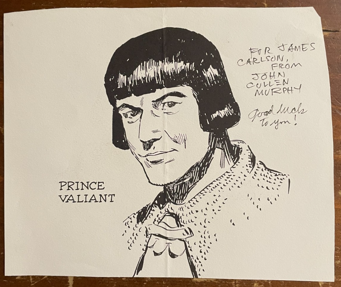 John Cullen Murphy Autograph Signatures 7x6 Prince Valiant Print Signed