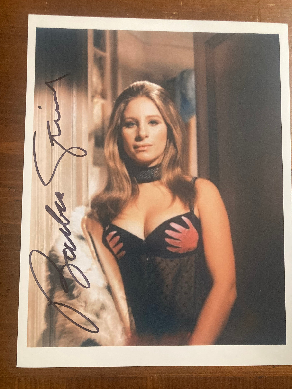 Barbara Streisand Signed Autograph Signature 8x10 Color Glossy Photograph