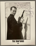 Al Sapienza Signed Autograph 8x10 B&W Glossy Photograph Mikey P of The Sopranos