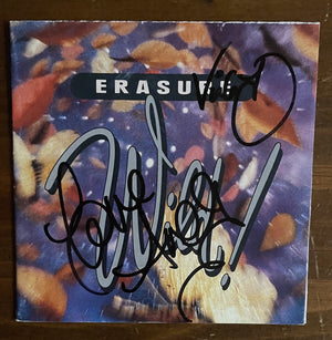 Erasure Signed Signatures Signed by Andy Bell & Vince Clarke Wild! CD Cover Orig