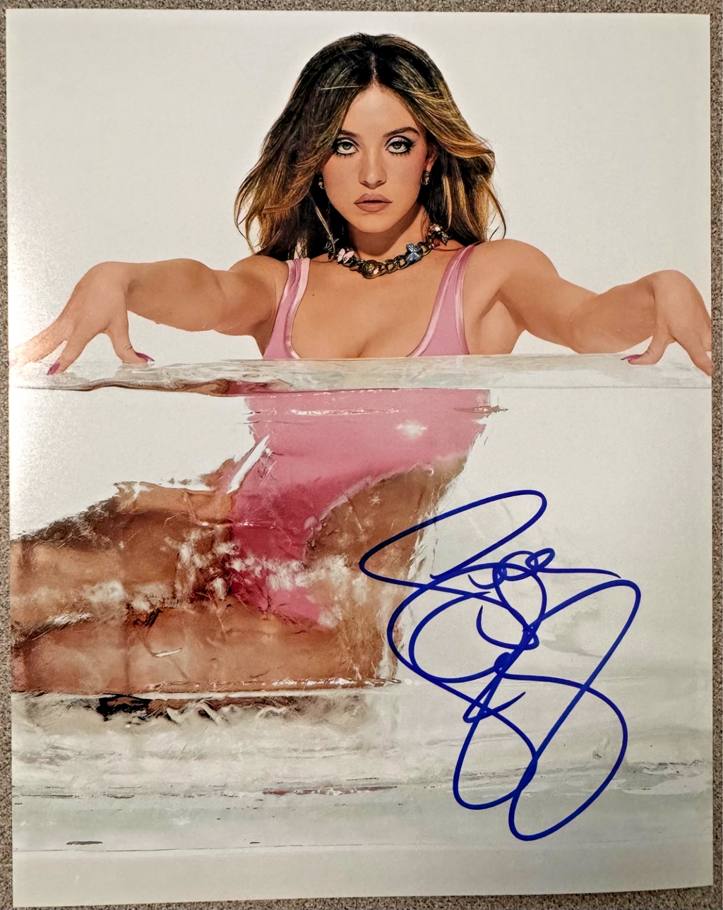 Sydney Sweeney Euphoria Signed Autographed Signature 8x10 Matte Photograph COA