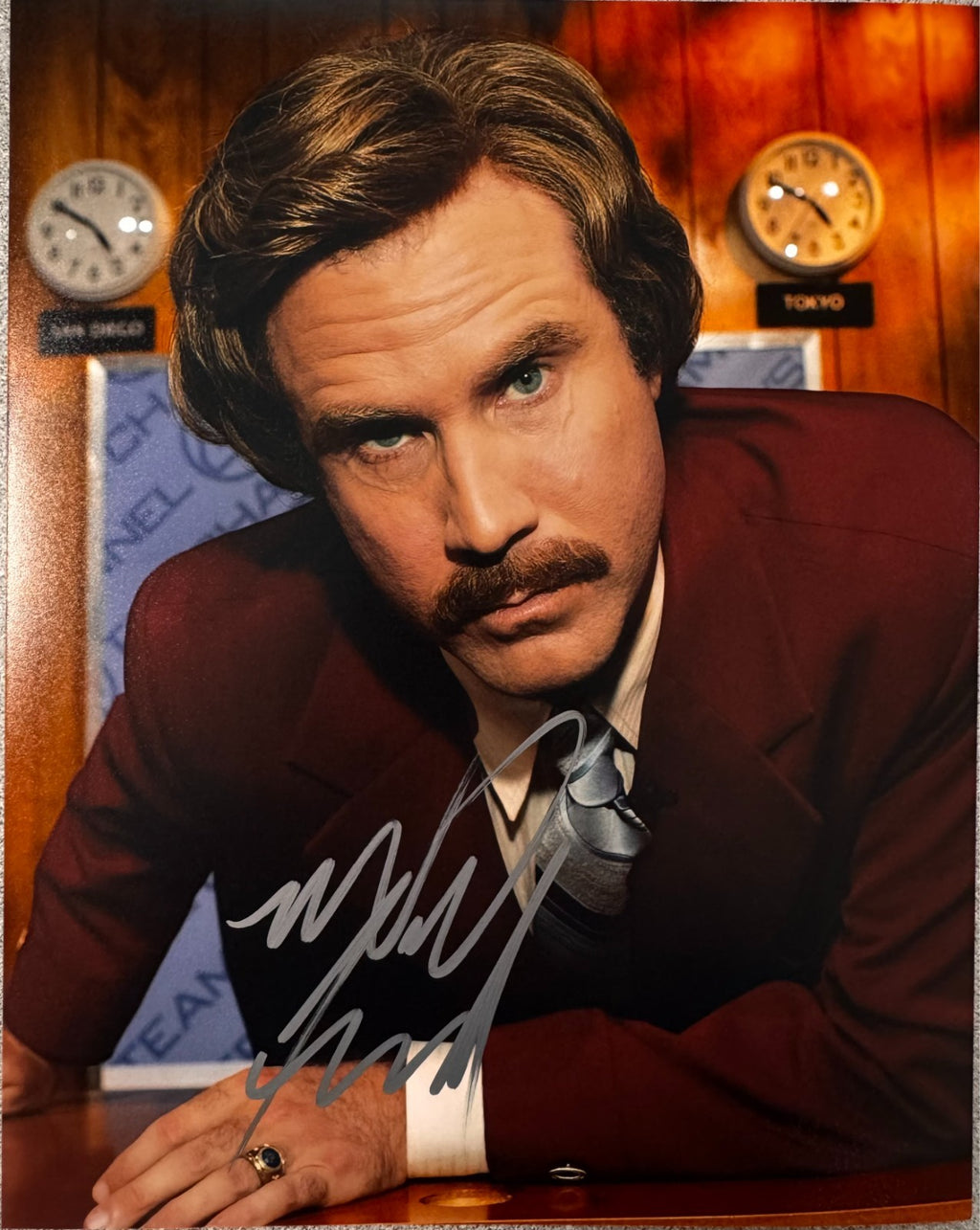 Will Ferrell Anchorman Signed Autographed Signature 8x10 Matte Photograph COA