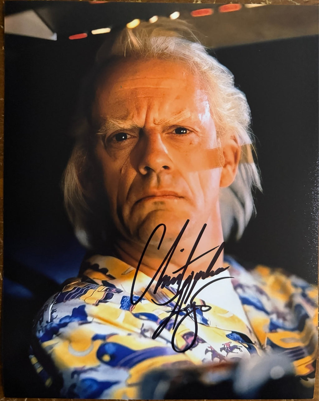 Christopher Lloyd Back to the Future Signed Autographed 8x10 Matte Photo COA