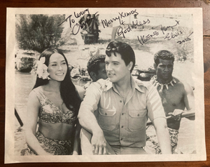 Irene Tsu Signed Autograph Signature 8.5x11 B&W printer copy - Elvis