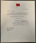Lt. Gen. J.R. Chaisson Typed Letter Signed 1971 USMC Chief of Staff Vietnam Era