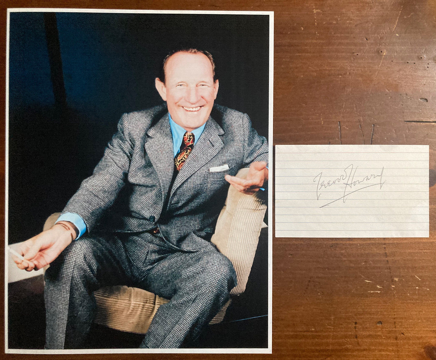 Trevor Howard Signed Autograph Signature 3x5 Index Card A Brief Encounter