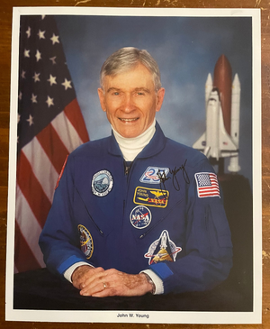 John W. Young Signed Autograph Signature 8x10 Original NASA Photograph RARE