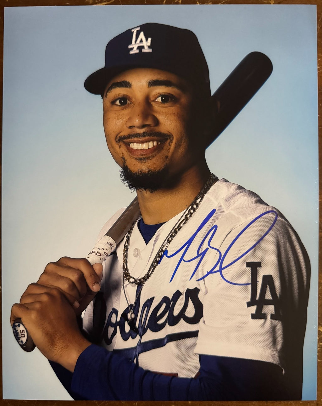 Mookie Betts Signed Autographed Signature 8x10 Matte Photograph COA