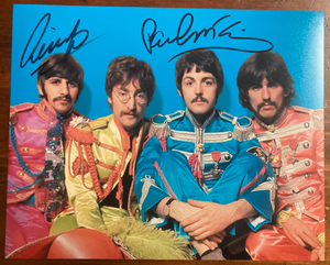 Beatles Signed Autograph Signatures Paul McCartney Ringo Starr 10x8 Color Glossy