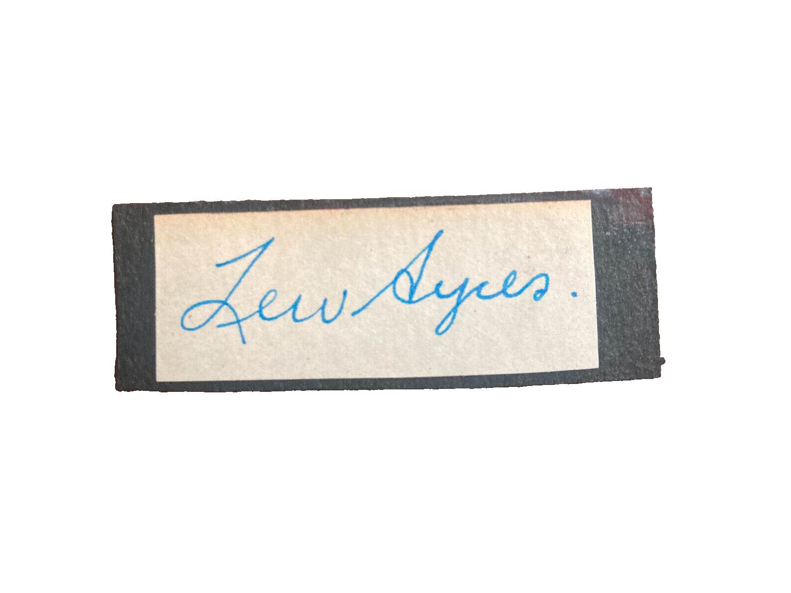 Lew Ayers Signed Autograph Signature 2.75x.75 Vintage Cut Paper Q Western Front