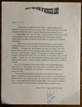 Rebecca Lobo Signed Autograph Signature typed letter responding to a fan
